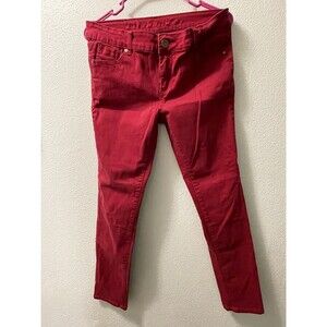 Women’s Buffalo New York Dark Burgundy Red Stretch Skinny Jeans Size 30x28